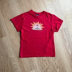 Vintage VTG Y2K Red Paul Frank Sumo Baby Tee Graphic T-Shirt